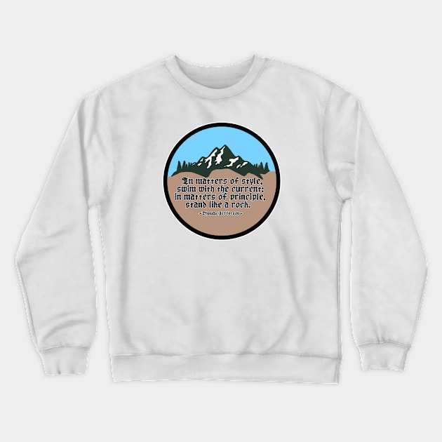 Stand Like a Rock - Circle Crewneck Sweatshirt by Aeriskate